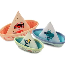 Lilliputiens Badspeelgoed 3 Bootjes Jungle