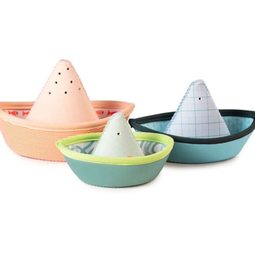 Lilliputiens Badspeelgoed 3 Bootjes Jungle