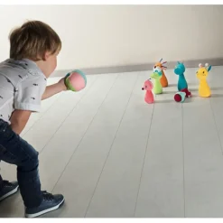 Lilliputiens Kegelspel Jungle met Knuffeldieren