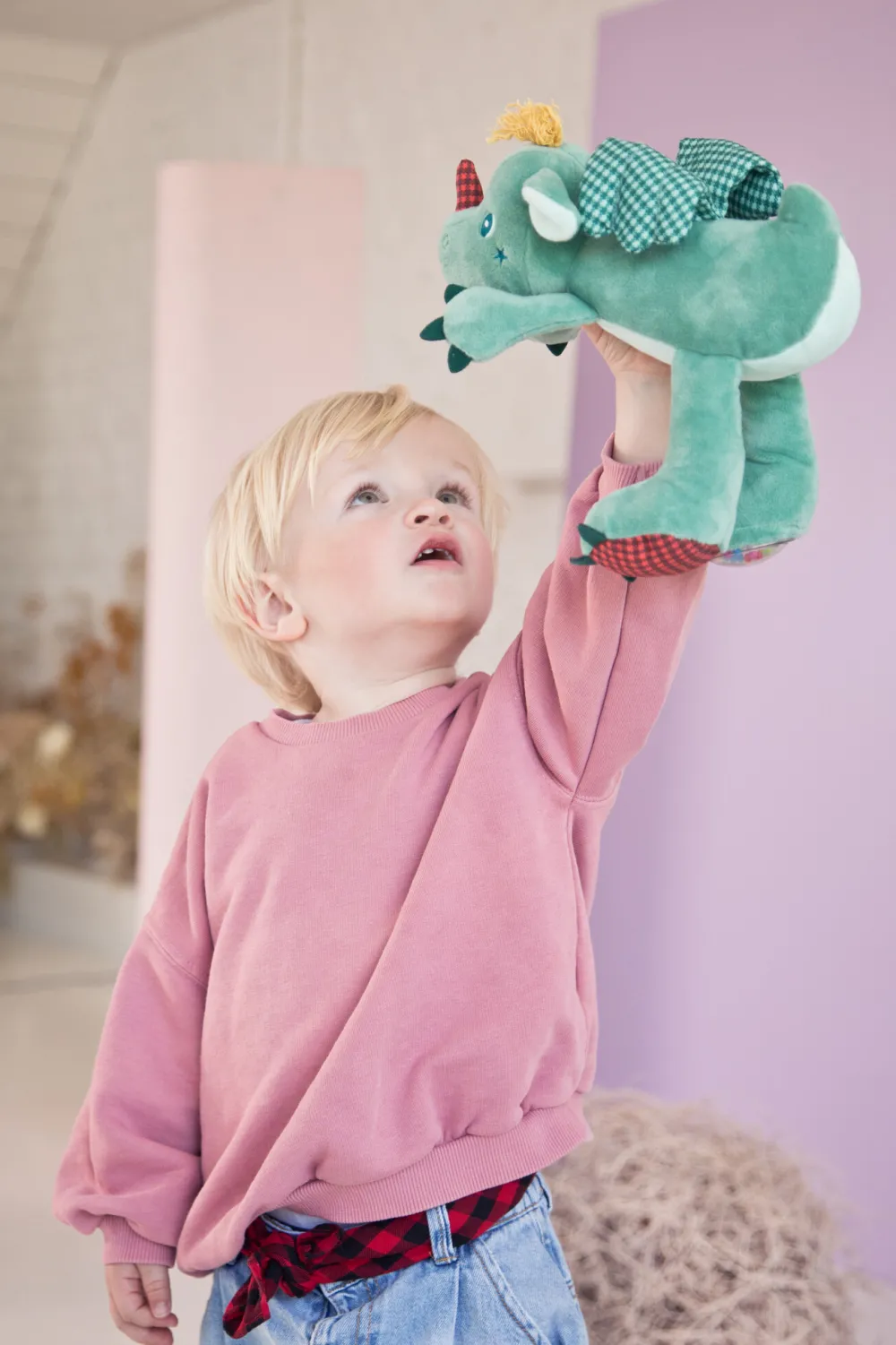 Lilliputiens Knuffel Joe Geluidsdraak