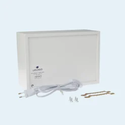 Limundo Wandlamp Rechthoekig Luchtballon Wit Hout