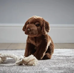 Living Nature Knuffel Hond Labrador Chocoladebruin