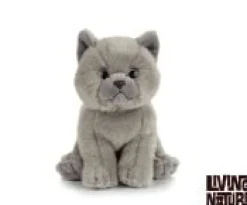 Living Nature Knuffel Kat Britse Grijze Korthaar