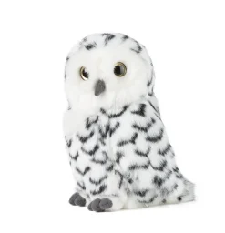 Living Nature Knuffel Sneeuwuil met Draaiend Hoofd