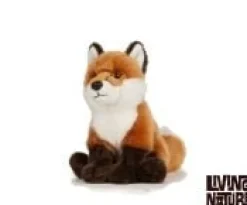 Living Nature Knuffel Vos Zittend 27 cm