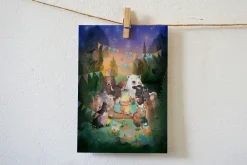 Lotte Drouen Ansichtkaart Samen feest vieren