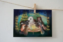 Lotte Drouen Ansichtkaart Gezamenlijk Eten