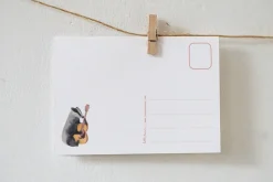 Lotte Drouen Ansichtkaart Hieperdepiep Hoera Dierenband