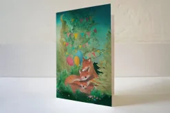 Lotte Drouen Wenskaart Lief Gezin met Vosjes