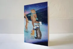 Lotte Drouen Wenskaart Schaatsen