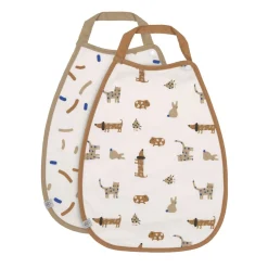 Lässig Babyslabbetje Medium Little Mateys Royal Blue