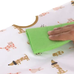 Lässig Babyslabbetje met Mouwen Little Mateys Spicy Orange