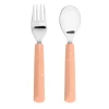 Lässig Kinderbestek Set Vork en Lepel Abrikoos