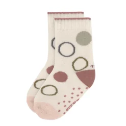Lässig Kindersokjes Anti-Slip Offwhite/Powder Pink Set 2-delig