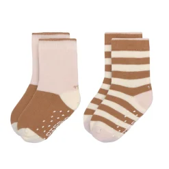 Lässig Kindersokjes V-Master Anti-Slip Powder Pink Caramel Set 2-delig