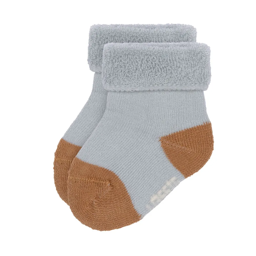 Lässig Terry Kindersokjes Light Blue Caramel Set 3-delig