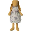 Maileg Knuffel Bunny Size 2 Dusty Yellow met Jurk 23cm