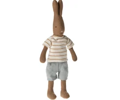 Maileg Knuffel Konijn Size 1 Bruin Streepmotief