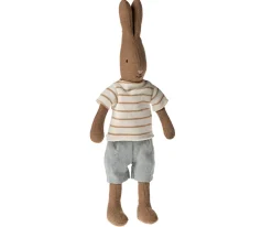 Maileg Knuffel Konijn Size 1 Bruin Streepmotief