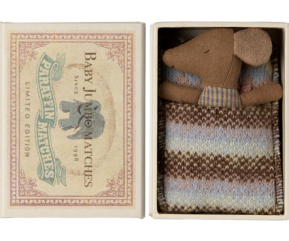 Maileg Knuffelmuis Baby Sleepy-Wakey Roze