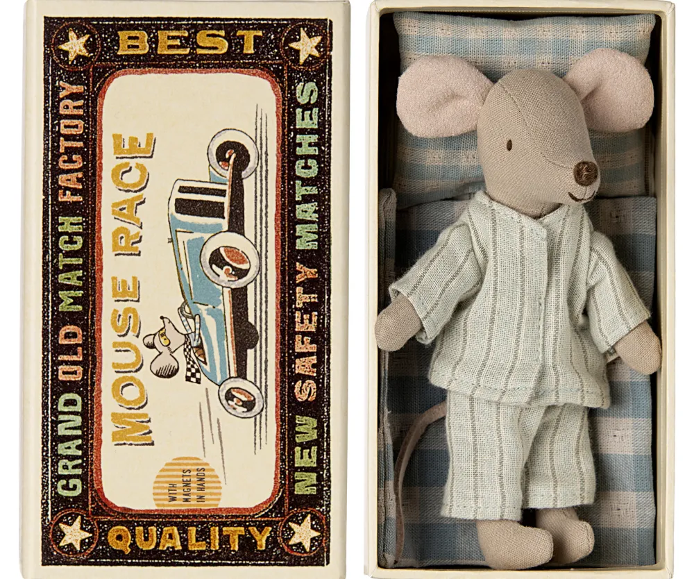 Maileg Knuffelmuis Big Brother in Luciferdoosje