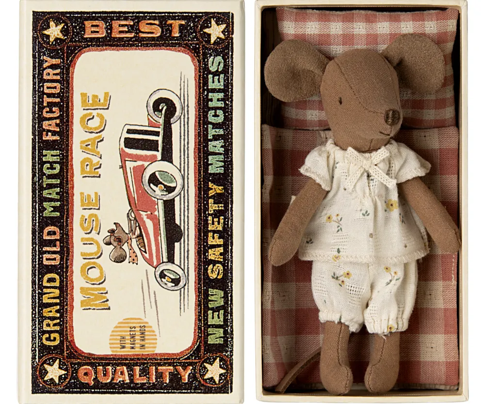 Maileg Knuffelmuis Big Sister in Luciferdoosje