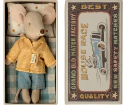 Maileg Knuffelmuis Grote Broer Muis in Luciferdoosje Big Brother 13cm