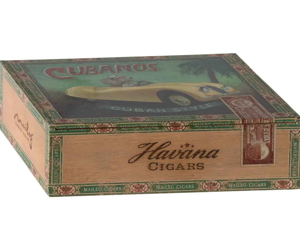 Maileg Knuffelmuis Opa en Oma in Cigarbox 17cm