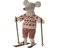 Maileg Knuffelmuis Winter met Skiset Mum 15cm
