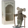 Maileg Knuffelmuis Winter met Skiset Big Brother 13cm