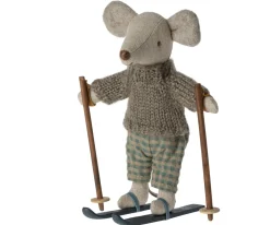 Maileg Knuffelmuis Winter met Skiset Big Brother 13cm