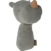 Maileg Knuffelrammelaar Lullaby Friends Neushoorn
