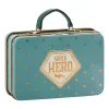Maileg Metalen Koffertje Blue Gold Stars