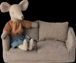 Maileg Poppenhuis Sofa Geruit 17cm