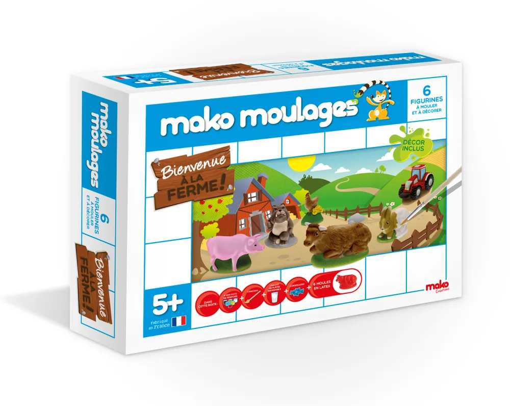 mako Créatons Doos Boerderij set 6-vormen