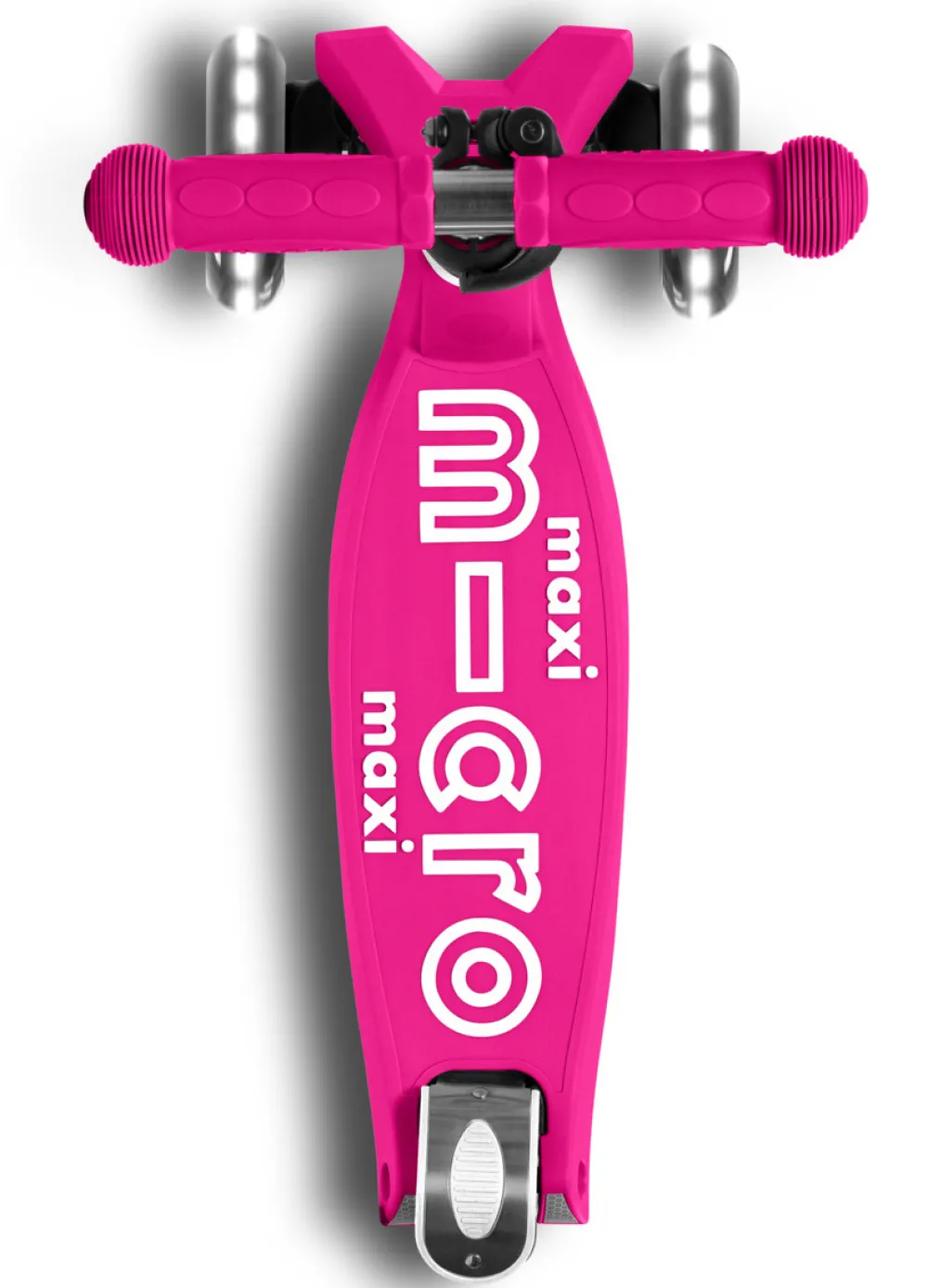 Micro Step Maxi Deluxe Inklapbaar Neon Roze Led