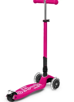 Micro Step Maxi Deluxe Inklapbaar Neon Roze Led