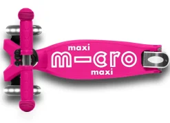 Micro Step Maxi Deluxe Inklapbaar Neon Roze Led