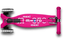 Micro Step Maxi Deluxe Inklapbaar Neon Roze Led
