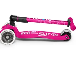 Micro Step Maxi Deluxe Inklapbaar Neon Roze Led