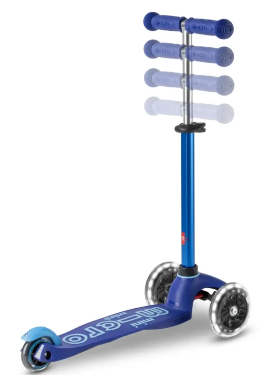 Micro Step Steppen^Micro Mini Deluxe 3in1 Push Blauw LED - Houten Dier ...