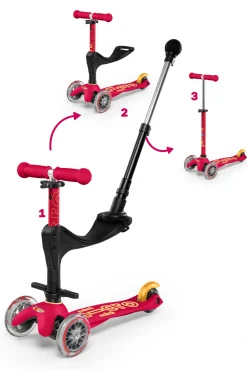 Micro Step Mini 3in1 Deluxe Robijnroze