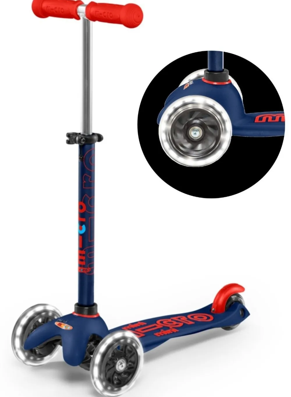 Micro Step Mini Deluxe LED Marineblauw