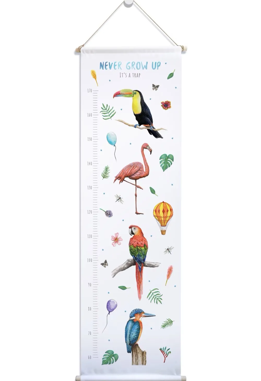 World of Mies MiesToGo Groeimeter Vogels Blauw