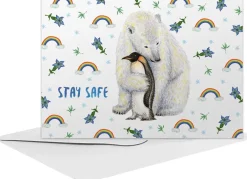 World of Mies MiesToGo Wenskaart IJsbeer Stay Safe