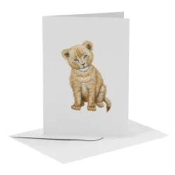 World of Mies MiesToGo Wenskaart Leeuw Welp