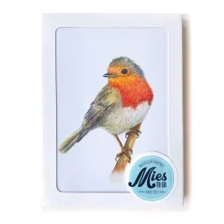 World of Mies MiesToGo Wenskaart Roodborstje