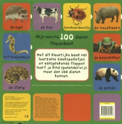 Houtendiershop Mijn eerst 100 dieren flapjesboek