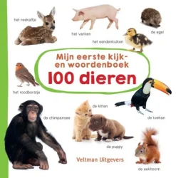 Veltman Uitgevers Mijn eerste kijk- en woordenboek 100 dieren