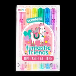 Ooly Mini Gel Pennen Funtastic Friends set 6-delig